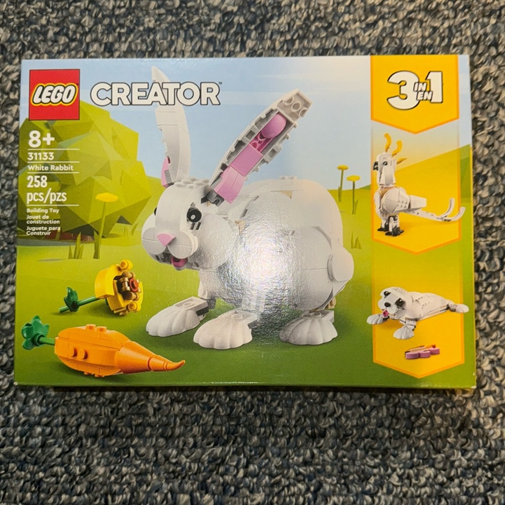 LEGO CREATOR 31133 (3 IN 1) White Rabbit 8+ New Sealed Easter Christmas Gift